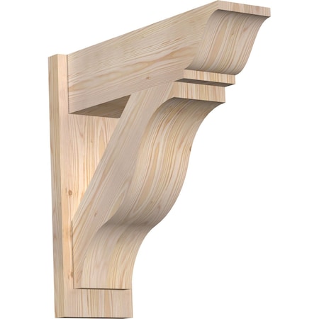 Ekena Millwork Funston Smooth Traditional Outlooker, Douglas Fir, 7 1/2"W x 24"D x 24"H OUT08X24X24FST01SDF